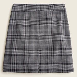 J. Crew Pleated mini skirt in Italian plaid wool